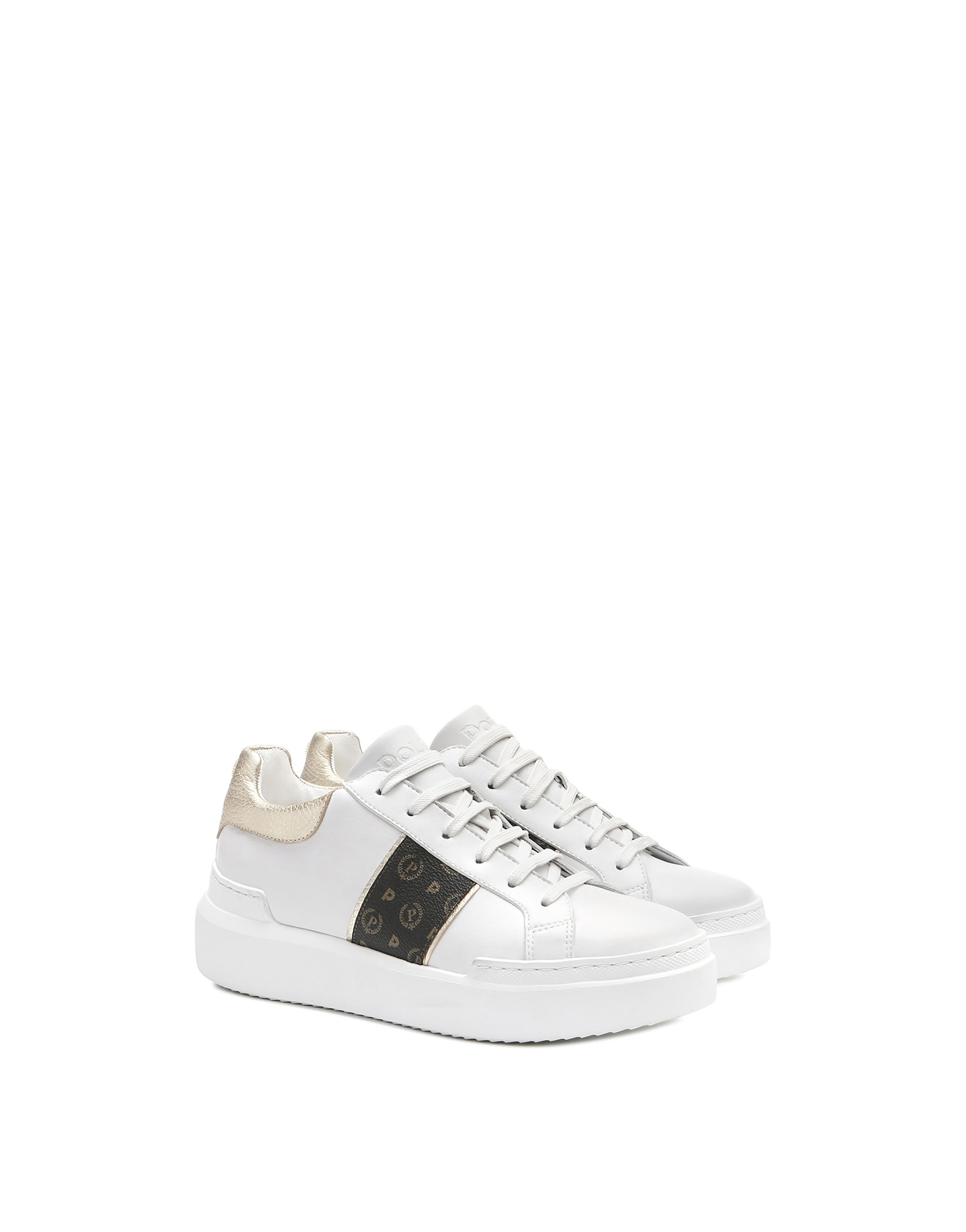 Sneakers Black/platinum/white Woman - Pollini Online Boutique