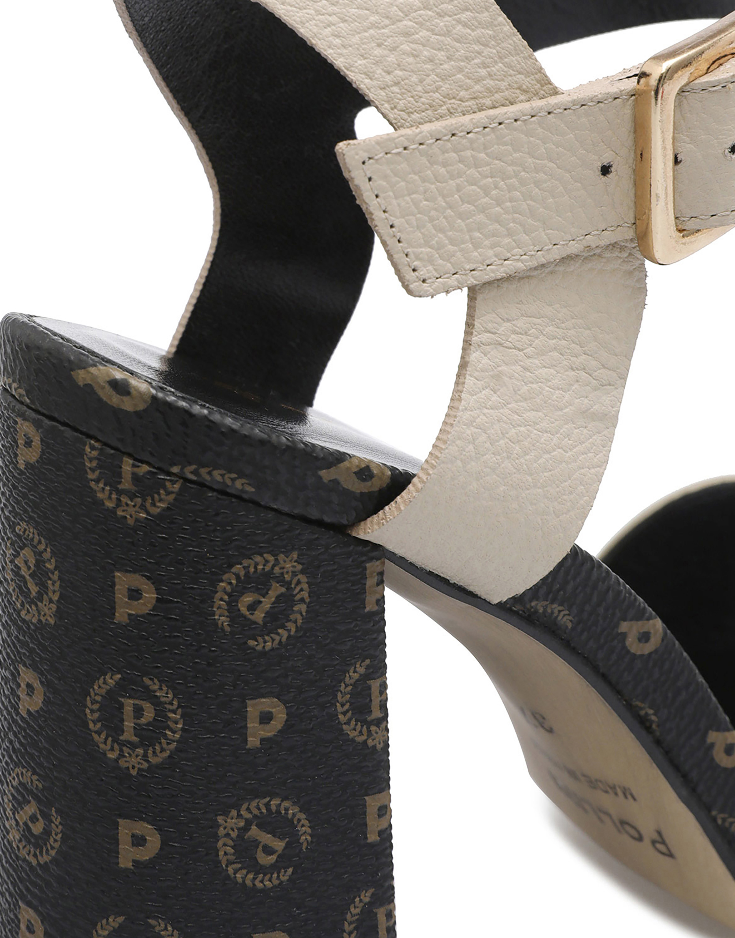 Sandali Nero/avorio/platino Donna - Pollini Online Boutique