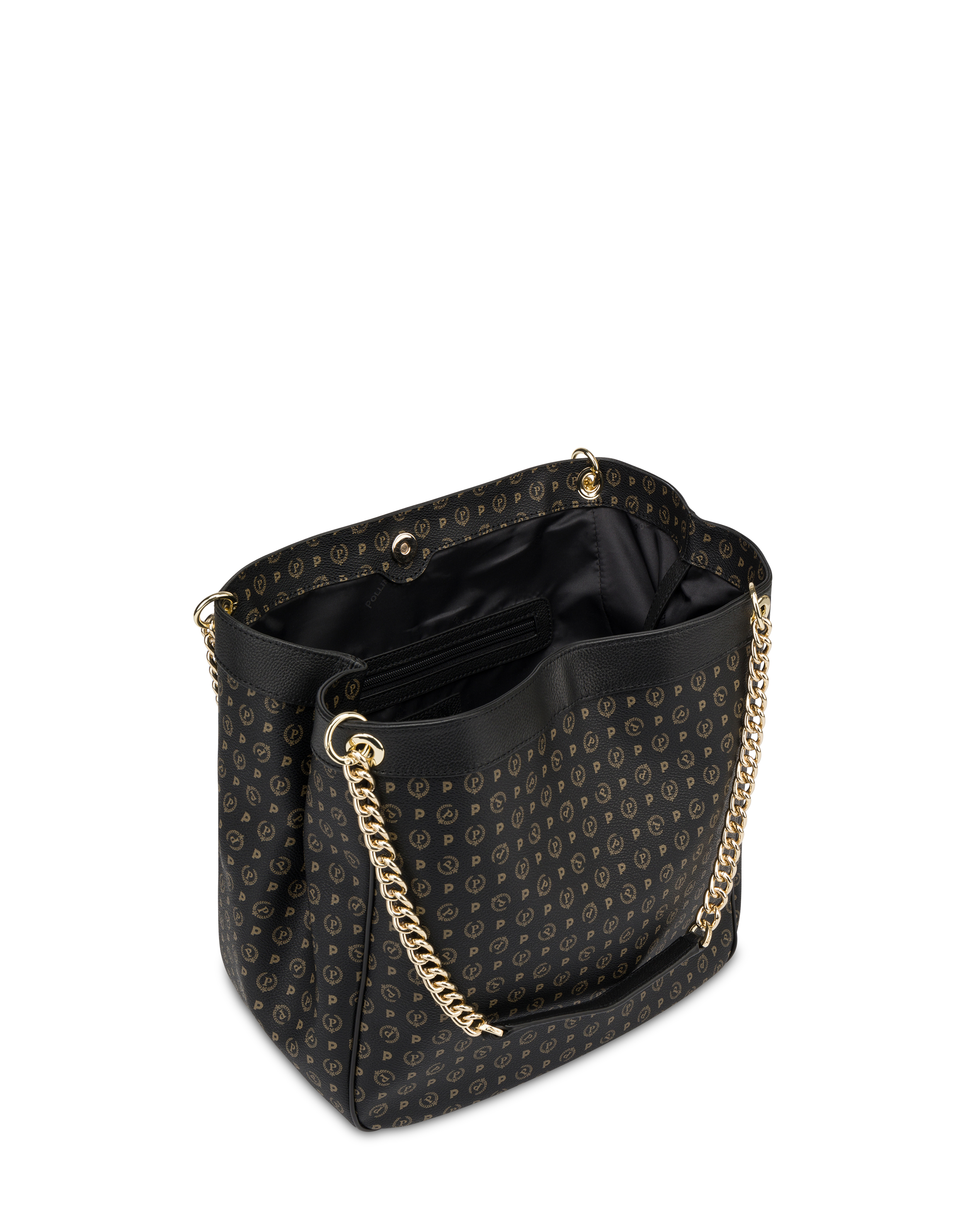 日本全国送料無料商品 | 特集 | Heritage Pvc Hobo Bag Black/black | Pollini バッグ