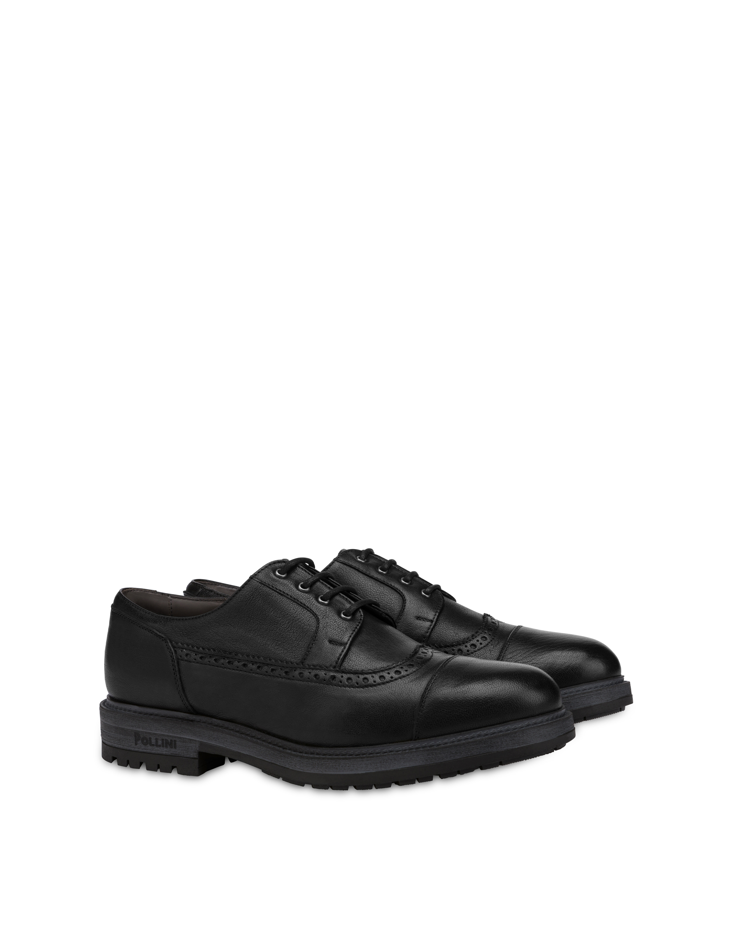 Derby in kidskin BLACK Man FW20 - Pollini Online Boutique