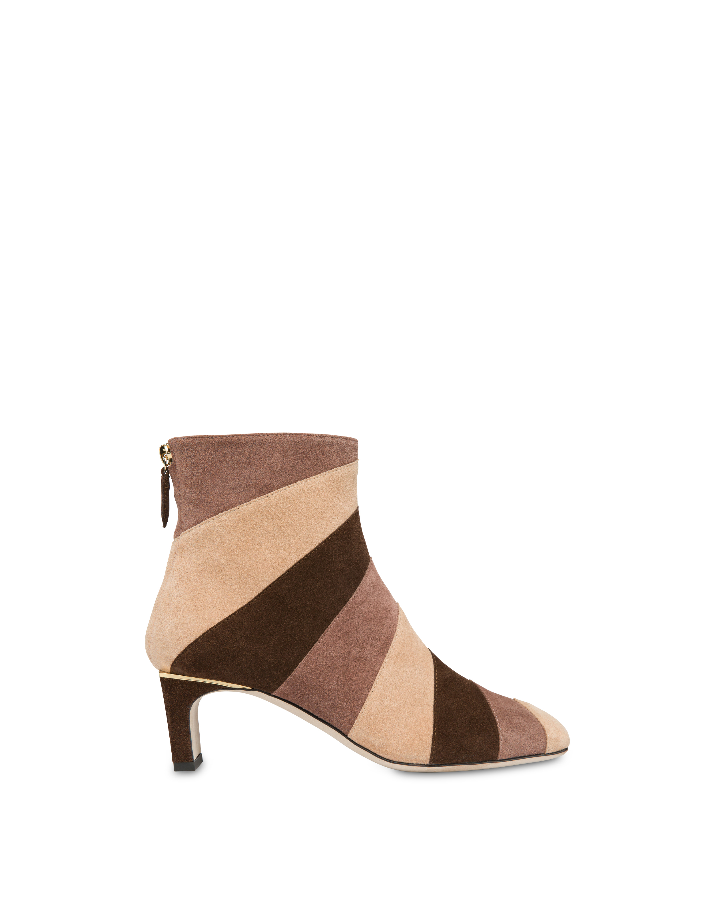 nude suede ankle boots