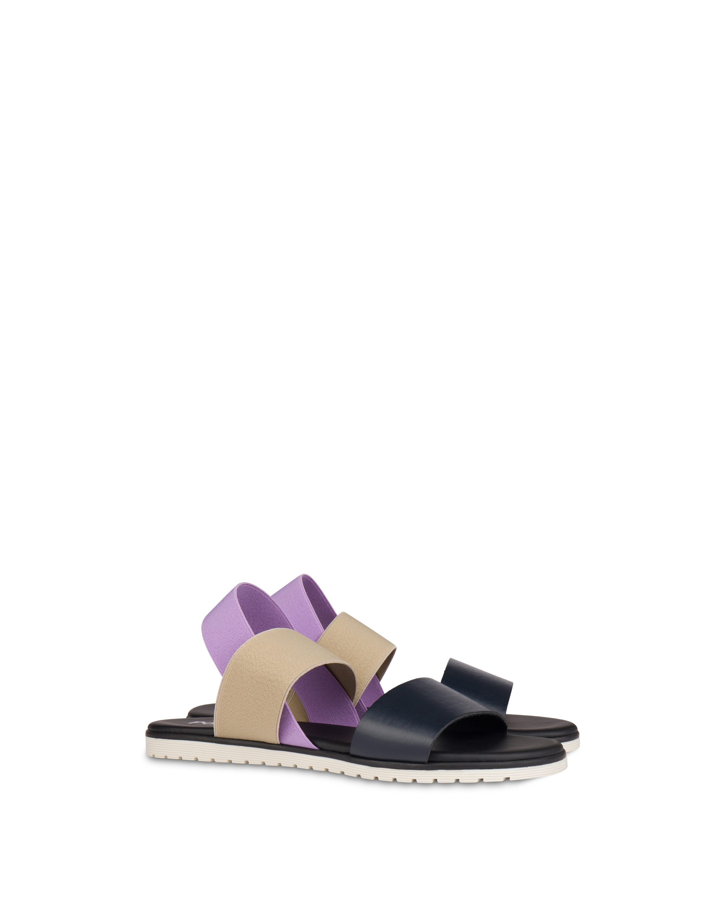 elastic flat sandals