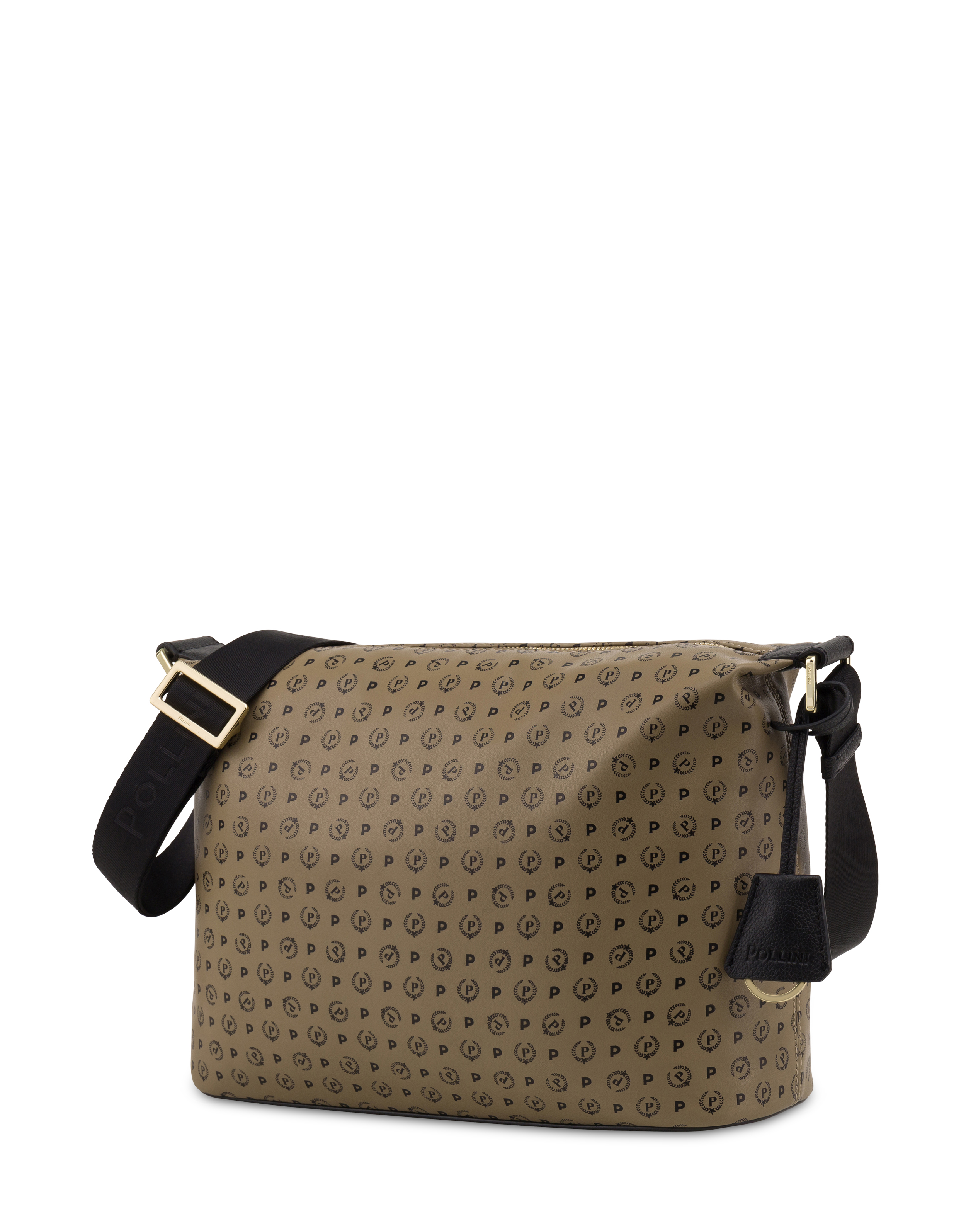 Pollini Leather-Trimmed Monogram Bucket Bag - Black Bucket Bags, Handbags -  POL20870 | The RealReal