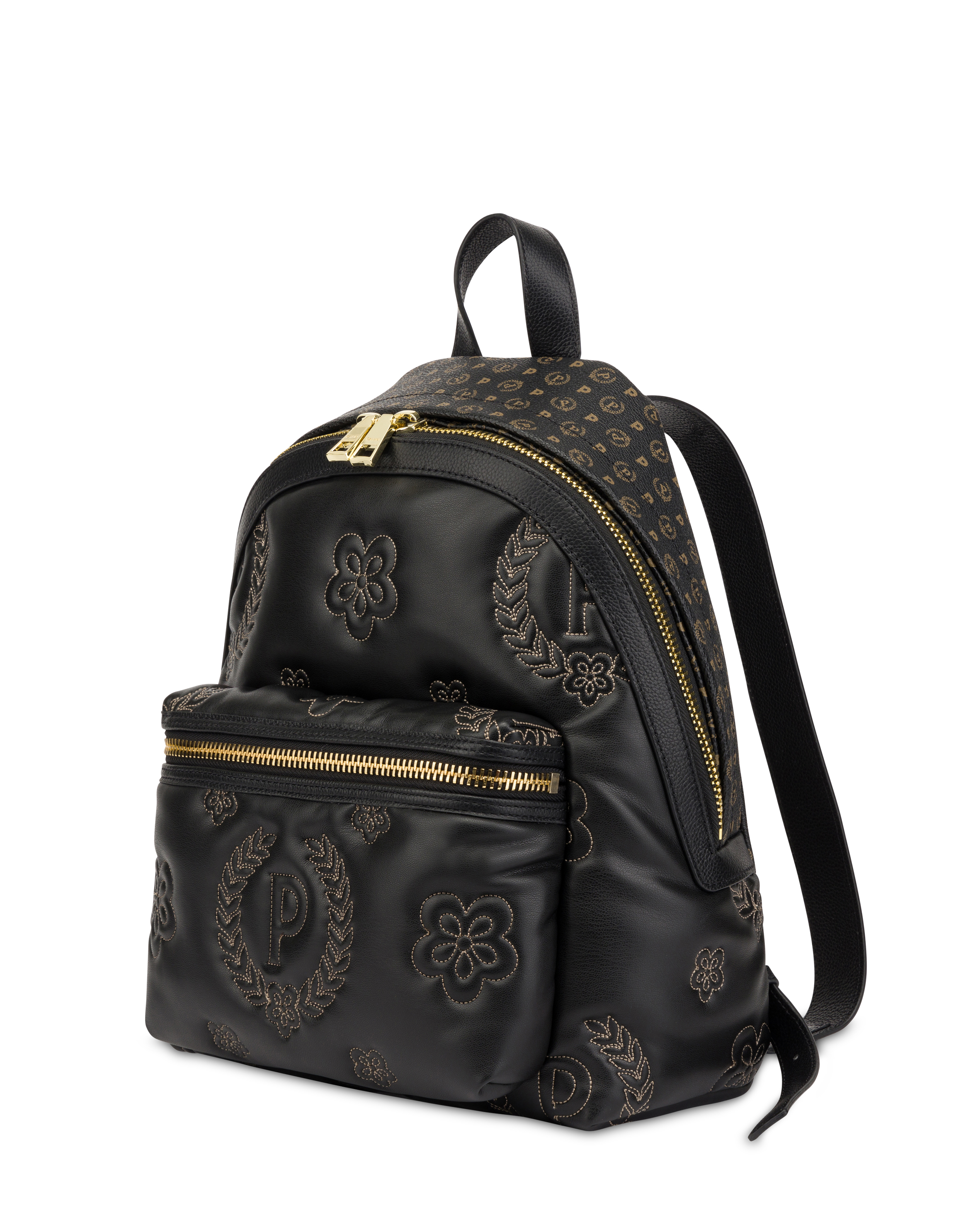 Zaino Puffy Heritage NERO NERO NERO donna Pollini Online