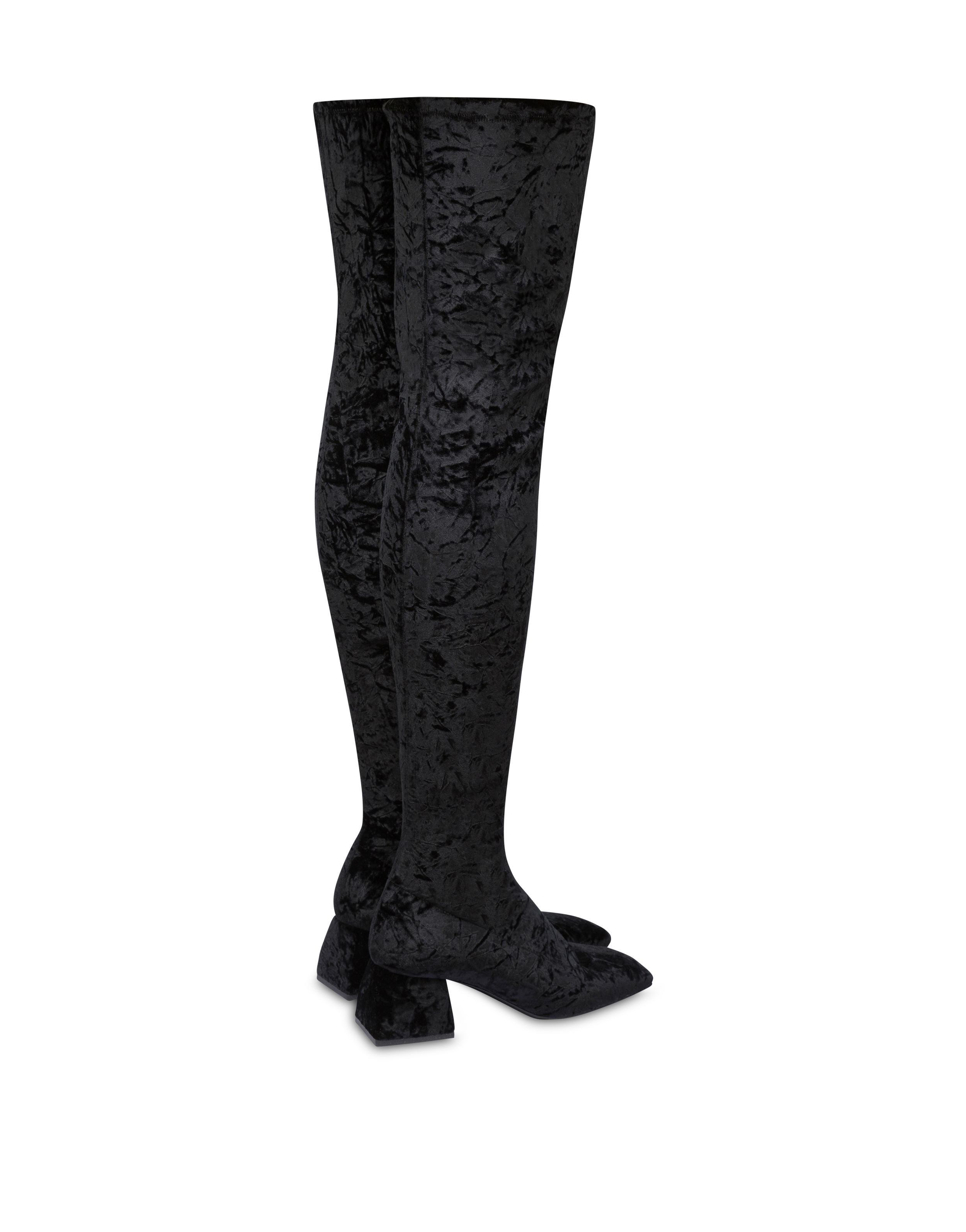 Dolce and gabbana lace thigh high boots top