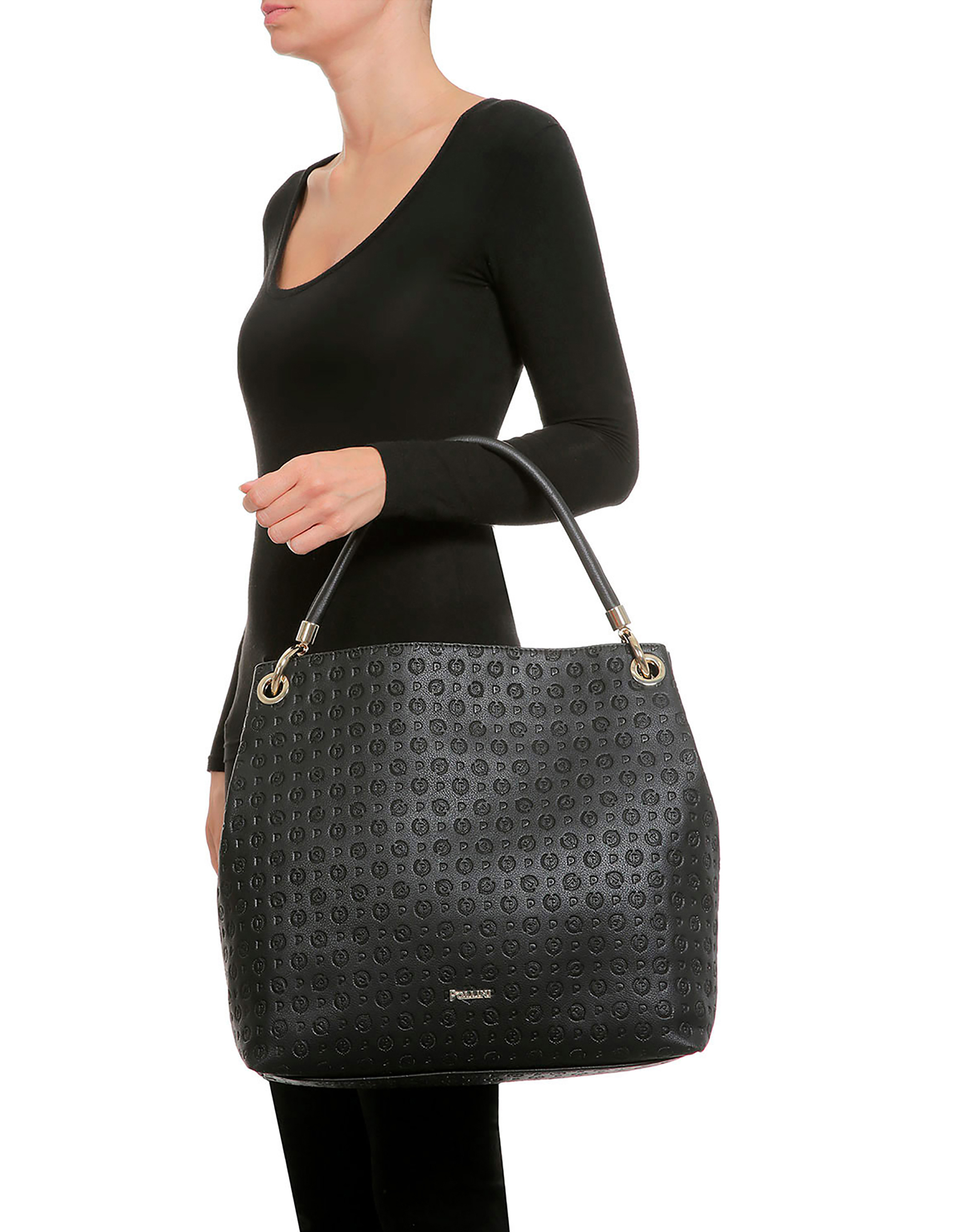 Shopping bag Black/black Woman Pollini Online Boutique