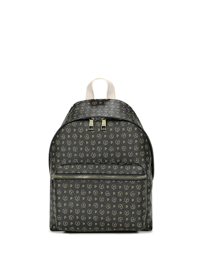 Pollini Zaino Heritage Logo Classic Nero/avorio