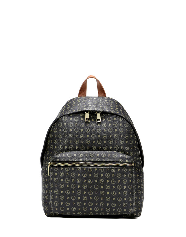 Pollini Zaino Heritage Logo Classic Nero/marrone