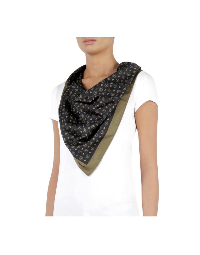 Heritage Logo Classic satin scarf Photo 3