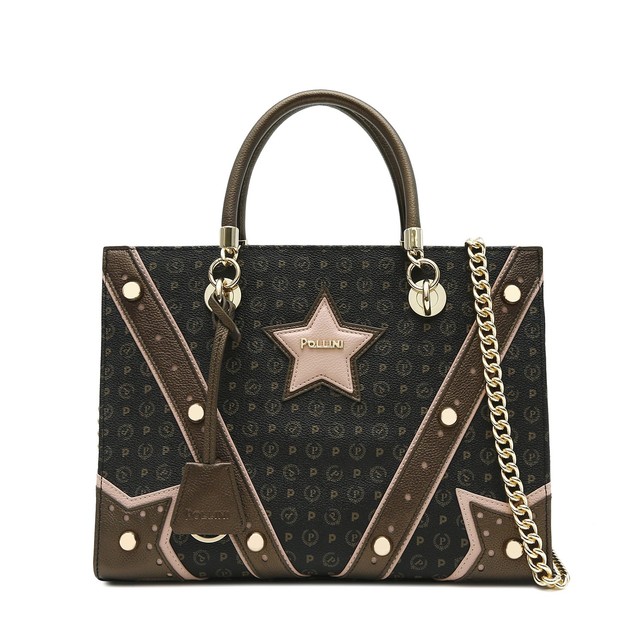 Pollini Online Boutique Ping Bag Black Bronze