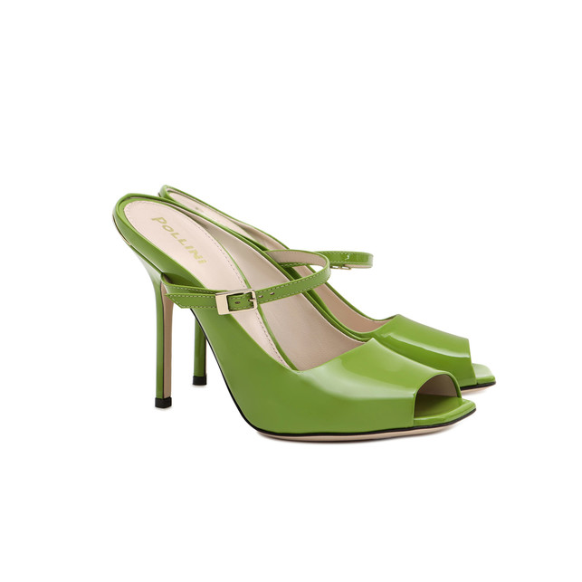 Mules Light green Woman SS19 - Pollini Online Boutique