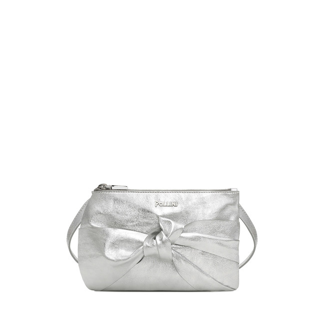 Shoulder Bag Silver Woman Ss19 Pollini Online Boutique