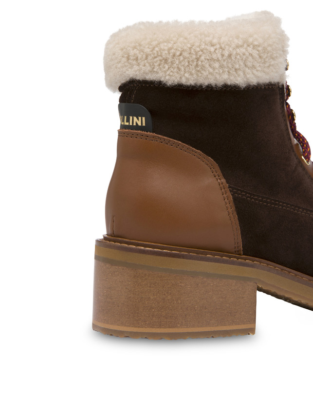 Frost Line suede leather and calfskin ankle boots Photo 4
