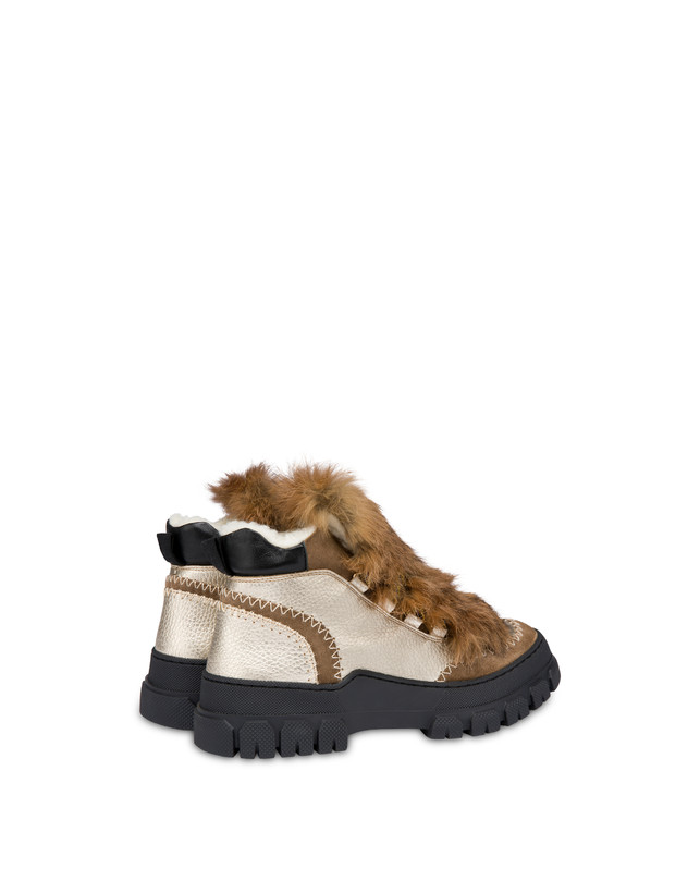 Winter Sound laminated drummed calfskin desert boot Photo 3