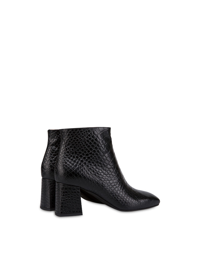 Sloane Square calfskin croc-print ankle boots Photo 3