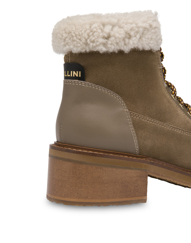 Frost Line suede leather and calfskin ankle boots Photo 4