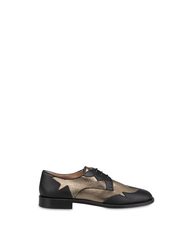 Stringate derby in vitello e nappa laminata From Texas To Colorado Photo 1