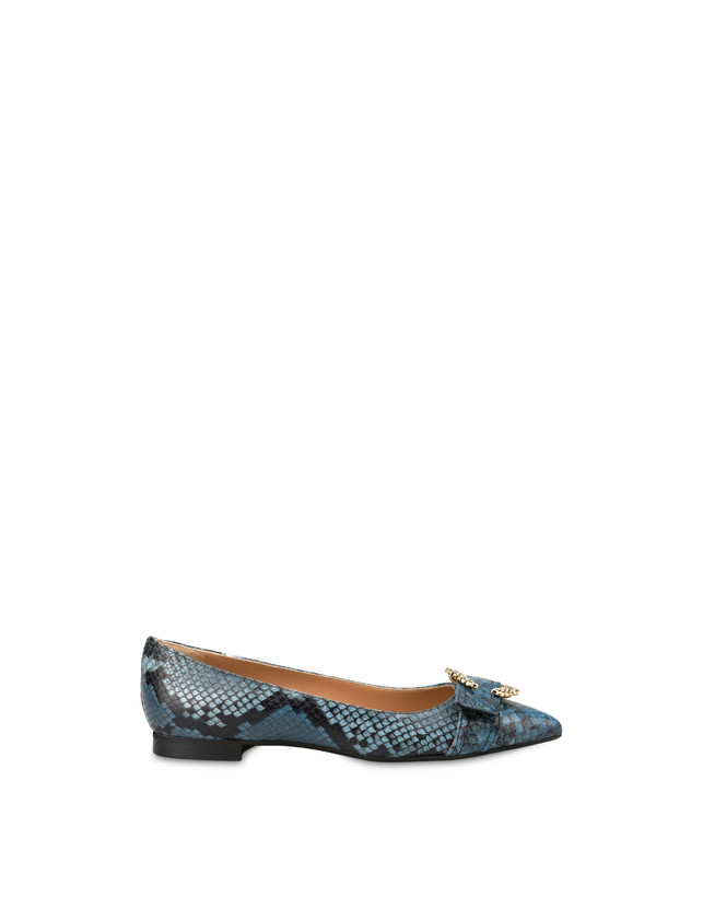 Breakfast At Tiffany's python print leather ballet flats Photo 1