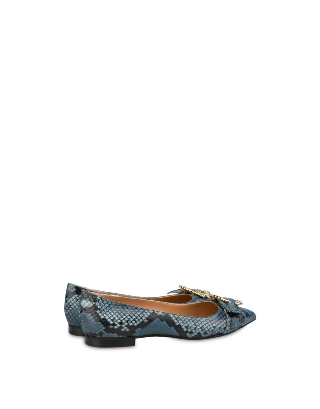 Breakfast At Tiffany's python print leather ballet flats Photo 3
