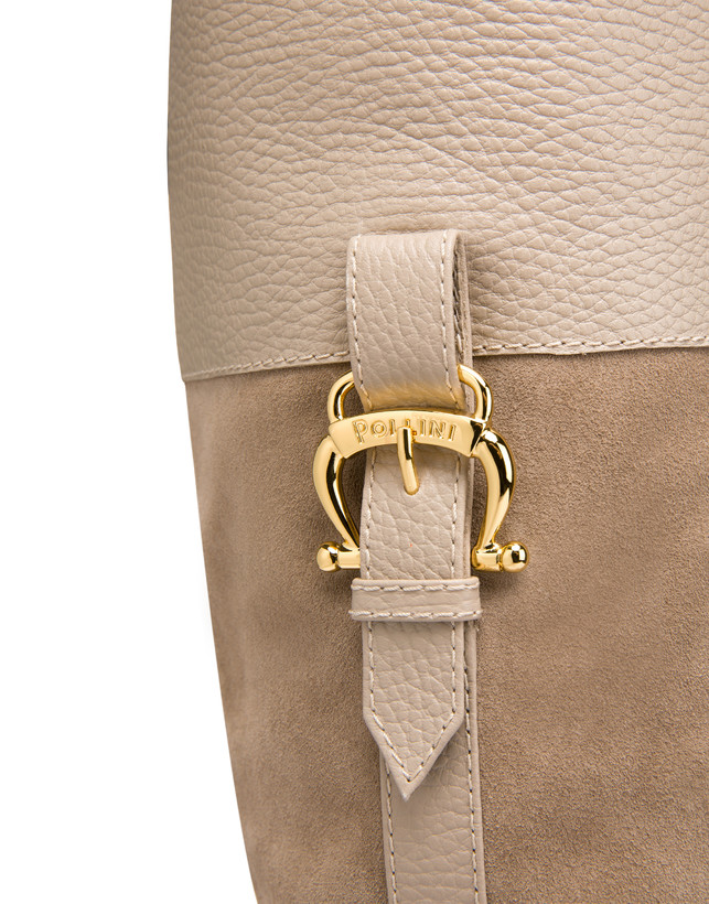 Stivali alti in crosta e vitello Cabiria Buckle Photo 5
