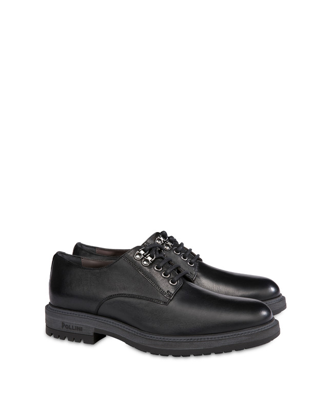 Climber derby in split leather and kidskin Photo 2