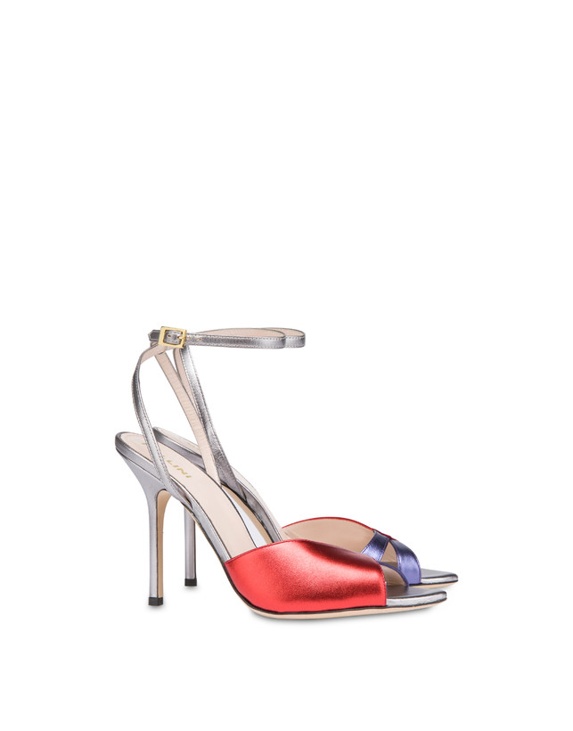 Tricolor laminated nappa leather Evening Sandals Photo 2