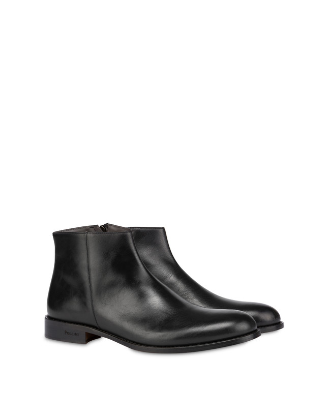 Classic Leather calfskin ankle boots with zipper Photo 2