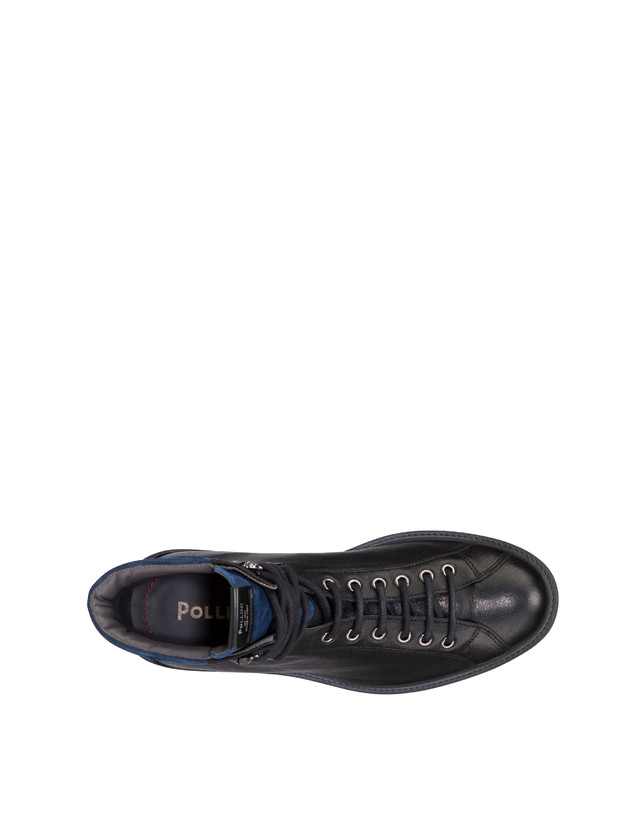 Climber combat boots in crust leather and kidskin Photo 3
