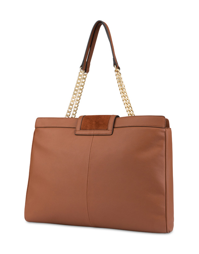 Borsa a spalla in vitello granato e crosta Annabelle Photo 3
