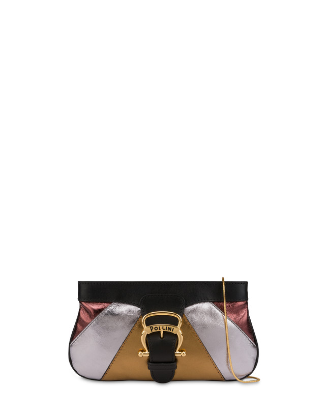 Majolica laminated nappa clutch bag Photo 1