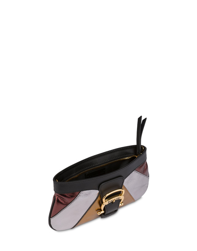 Majolica laminated nappa clutch bag Photo 4