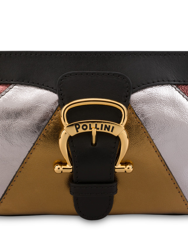 Majolica laminated nappa clutch bag Photo 5