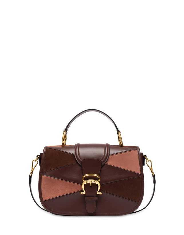 Patchwork handbag in suede and Cabiria Buckle calfskin Photo 1