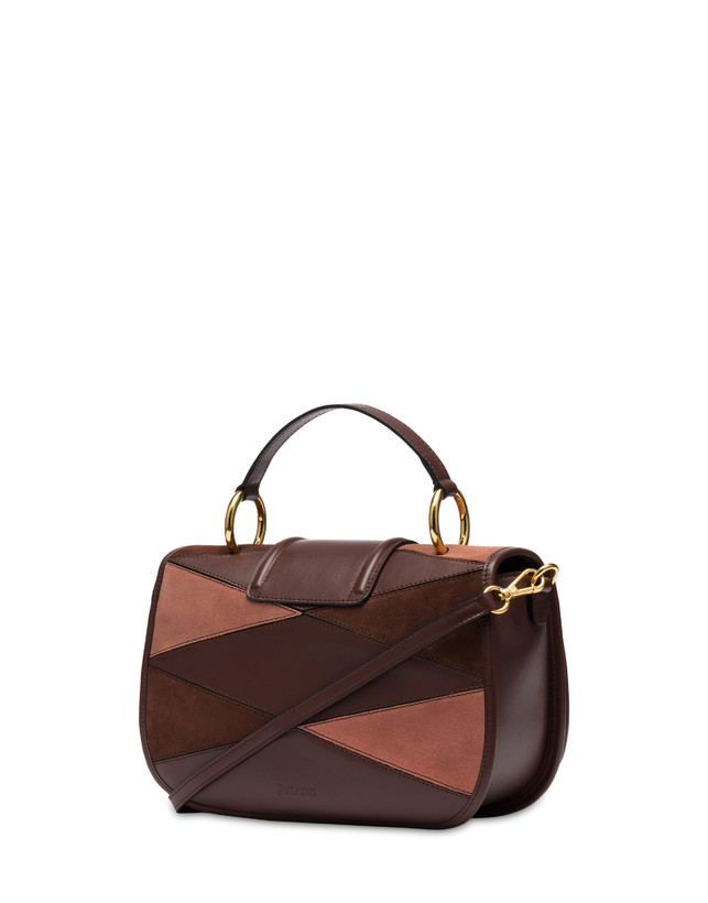 Patchwork handbag in suede and Cabiria Buckle calfskin Photo 3