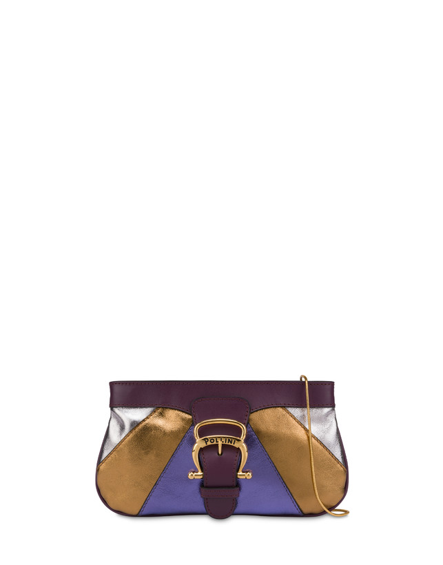 Majolica laminated nappa clutch bag Photo 1