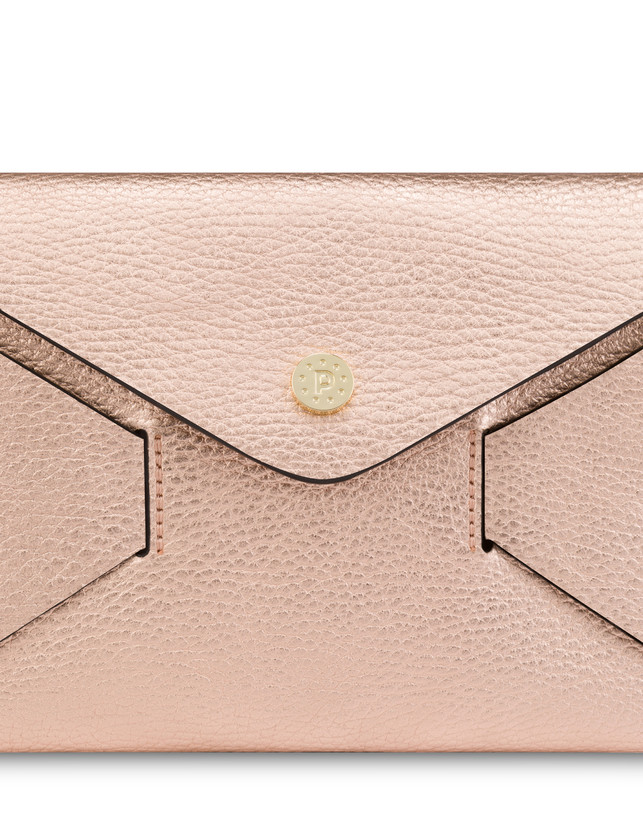 Mail clutchbag in laminated tumbled calfskin Photo 5