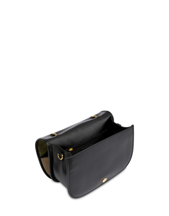 Borsa a mano patchwork in crosta e vitello Cabiria Buckle Photo 4