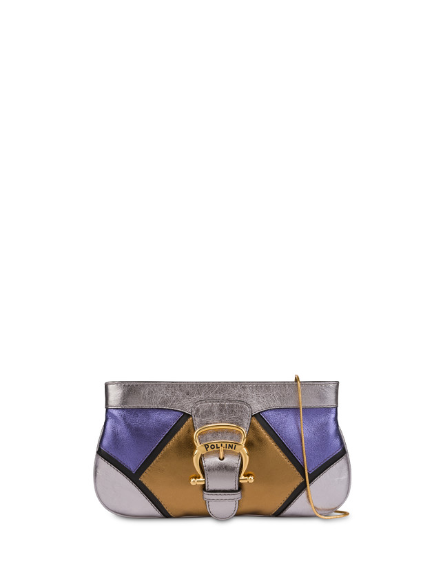 Pochette in nappa laminata con strass Nataly X Pollini Photo 1