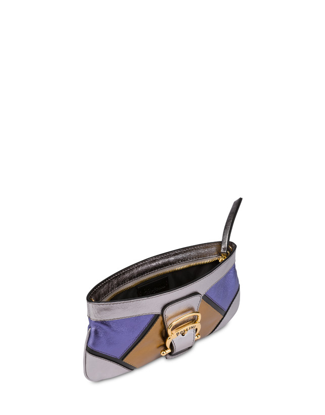 Pochette in nappa laminata con strass Nataly X Pollini Photo 4