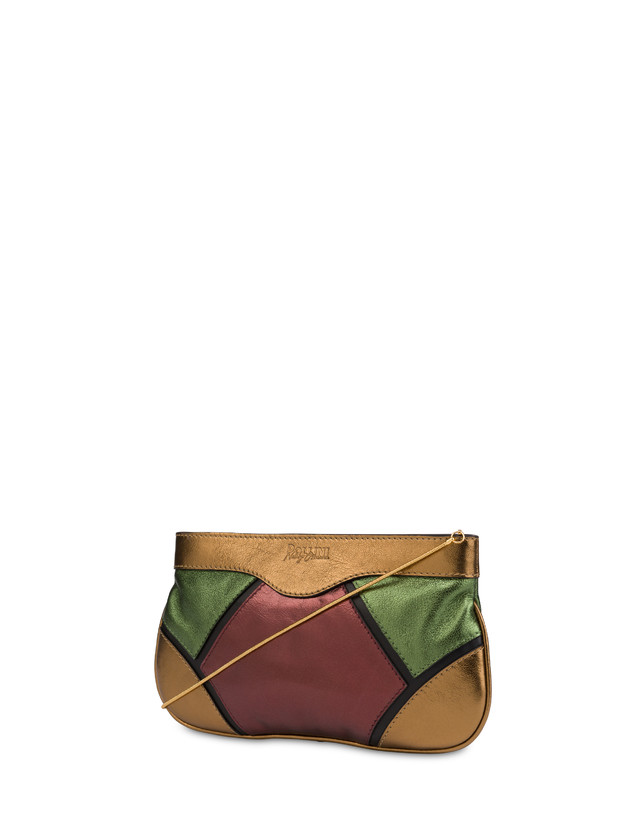 Pochette in nappa laminata con strass Nataly X Pollini Photo 3
