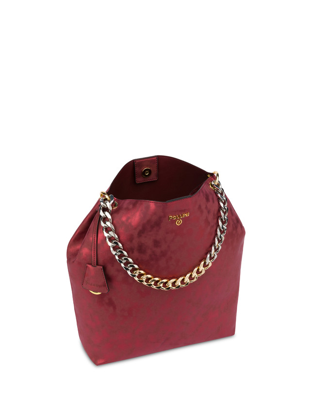 Darlene Chic laminated suede hobo bag Photo 4