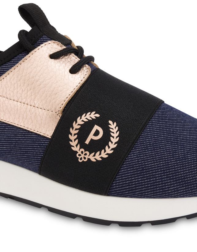 Sneakers slip-on in denim Elastic Run Photo 4