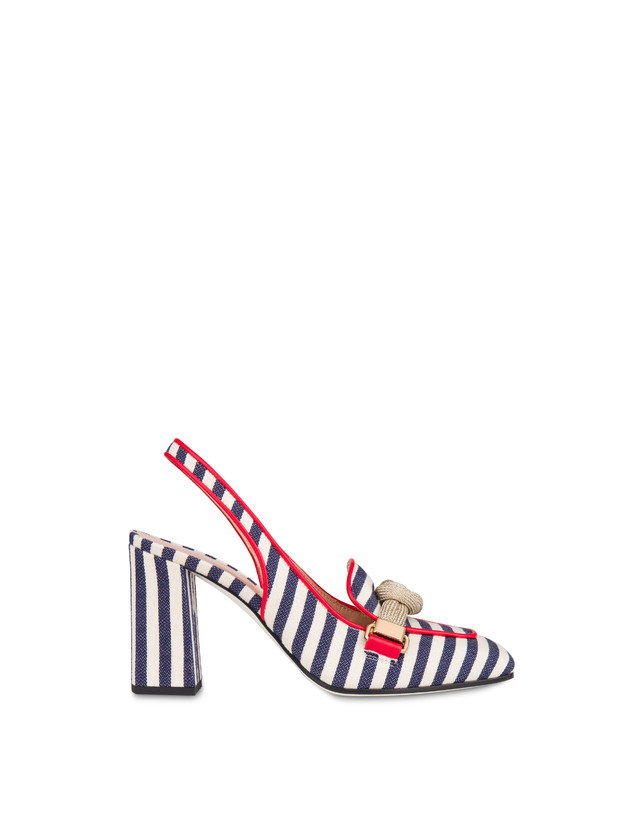 Marina striped canvas slingback Photo 1