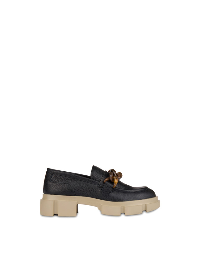 Rocky Coast moose print leather loafers Photo 1