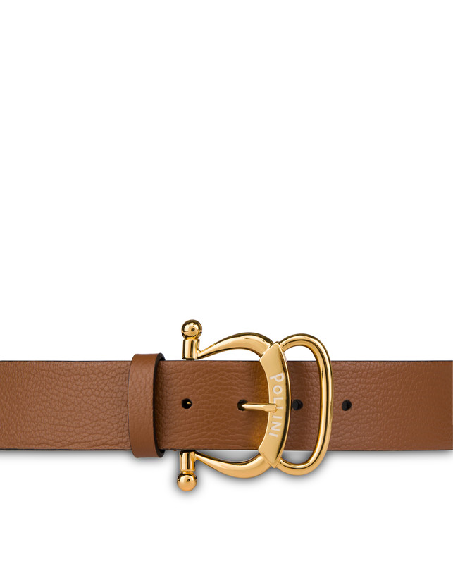 Pollini Buckle tumbled calfskin belt Photo 3