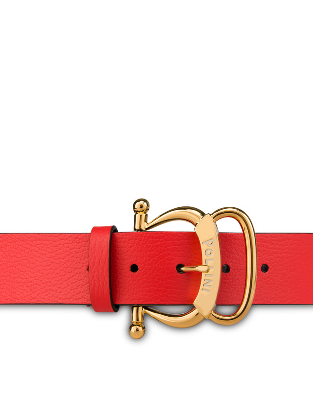 Pollini Buckle tumbled calfskin belt Photo 3