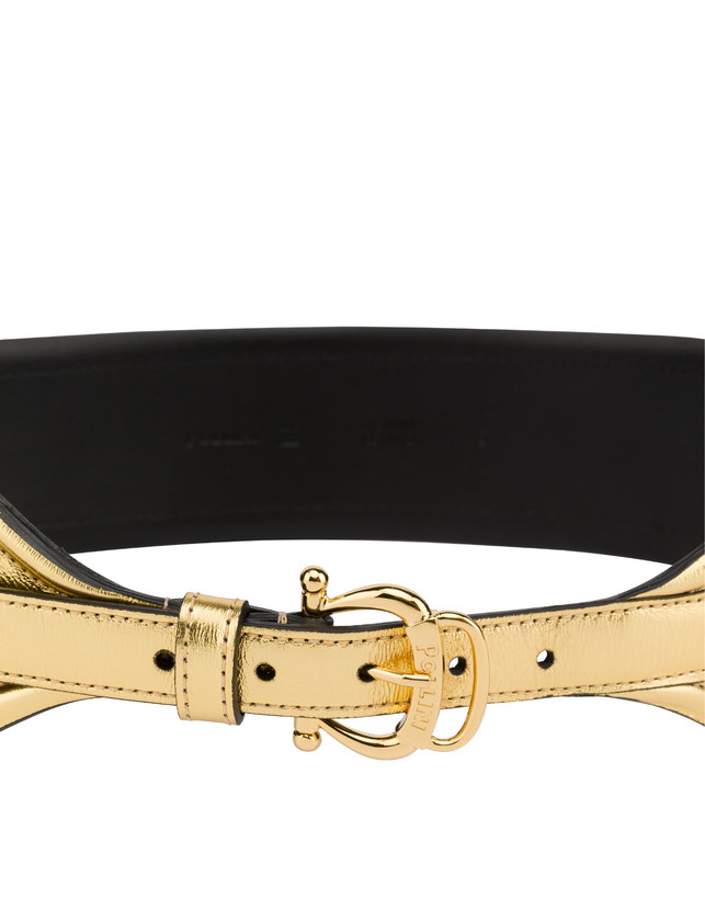 Laminated calfskin belt Photo 4