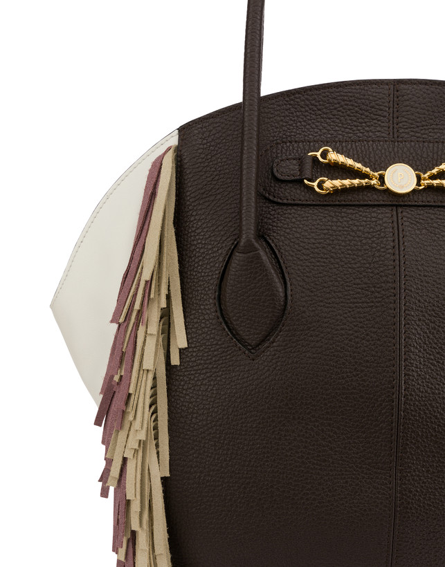 Aris double handle bag in calfskin Photo 5