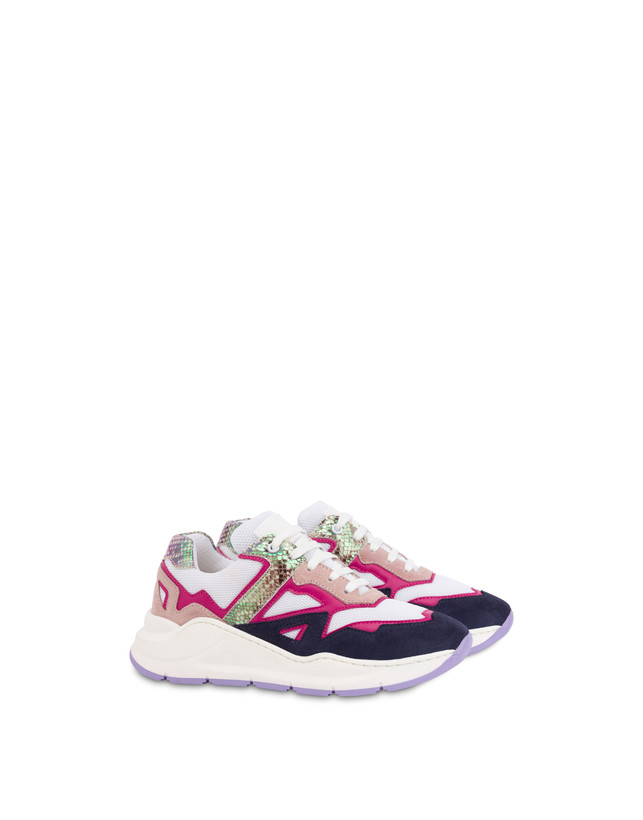 Sneakers in crosta e vitello Sixteen Photo 2