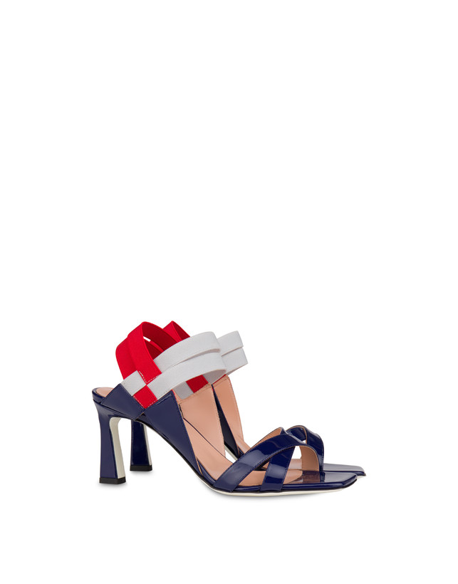 Greek Cross high patent leather sandals Photo 2